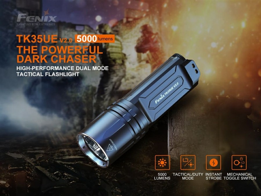 Tactical Flashlights * Fenix Tk35Ue V2.0 5000 Lumen Flashlight