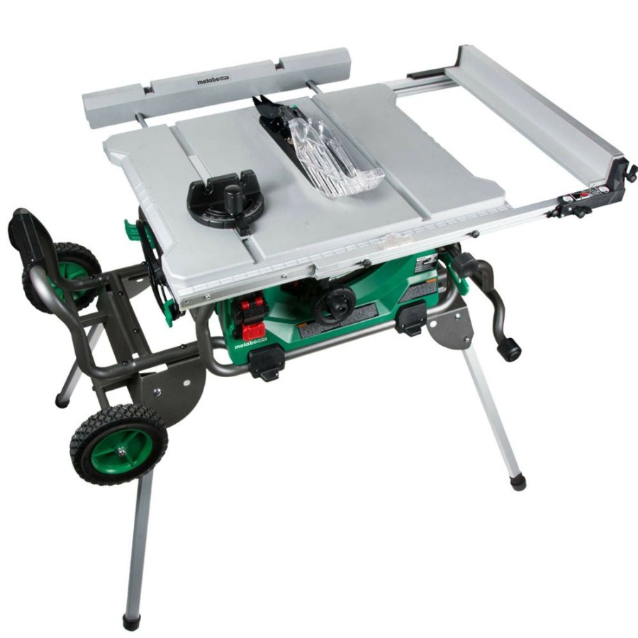 Sawing * Metabo Hpt Hitachi C10Rjs 10 Table Saw With Fold And Roll Stand