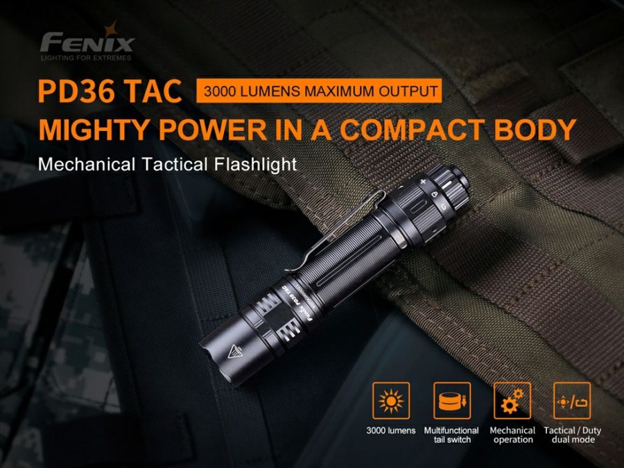 Tactical Flashlights * Fenix Pd36 Tac Tactical Flashlight